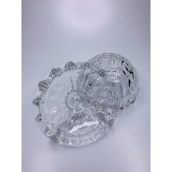 Comsaf Large Clear Glass Candy Dish with Lid - Picture 5 of 6